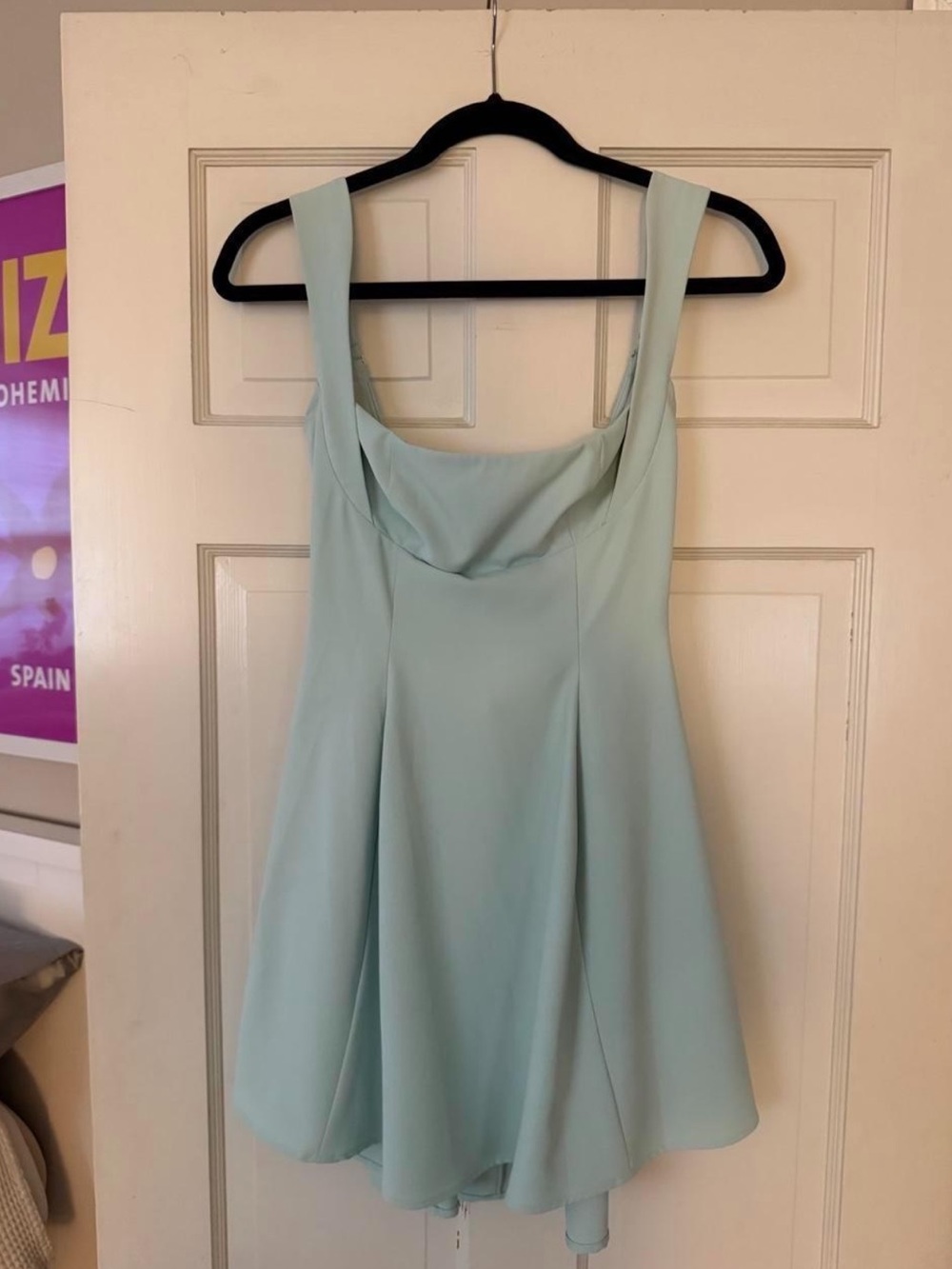 Lucy in the Sky Mint Green Fit-and-Flare Dress